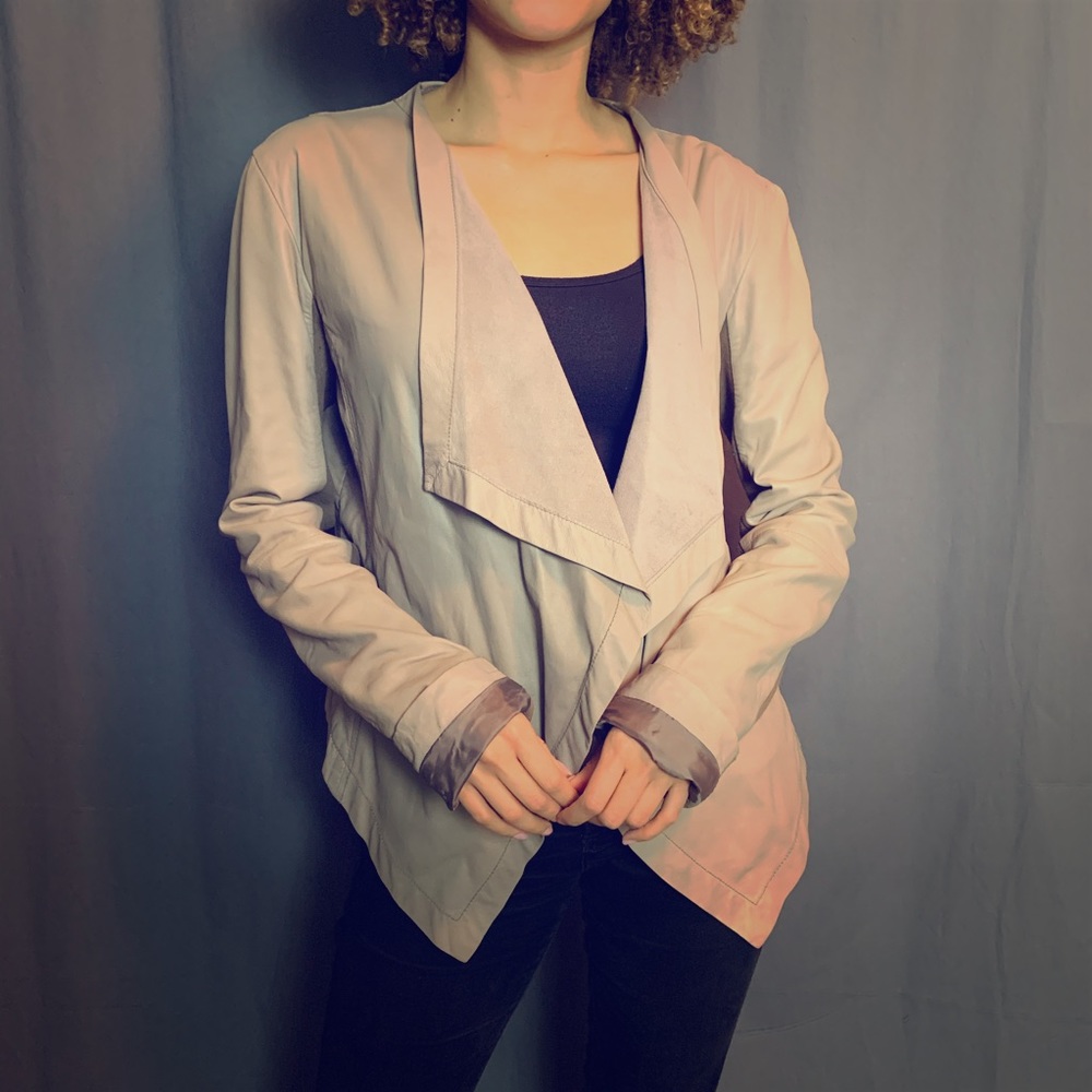 Lightweight leather jacket